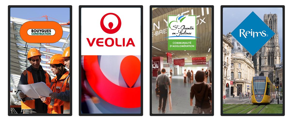 Références clients : Bouygues, Veolia, CA Saint-Quentin-en-Yvelines, Reims