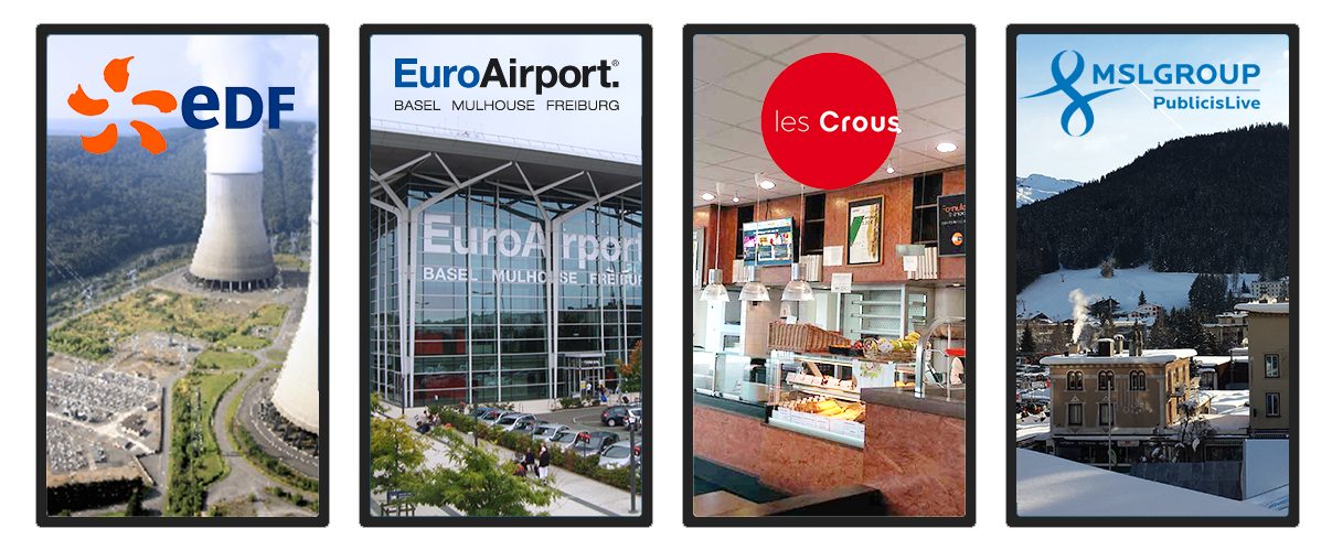 Références clients : EDF, Aéroport de Bâle-Mulhouse, CROUS